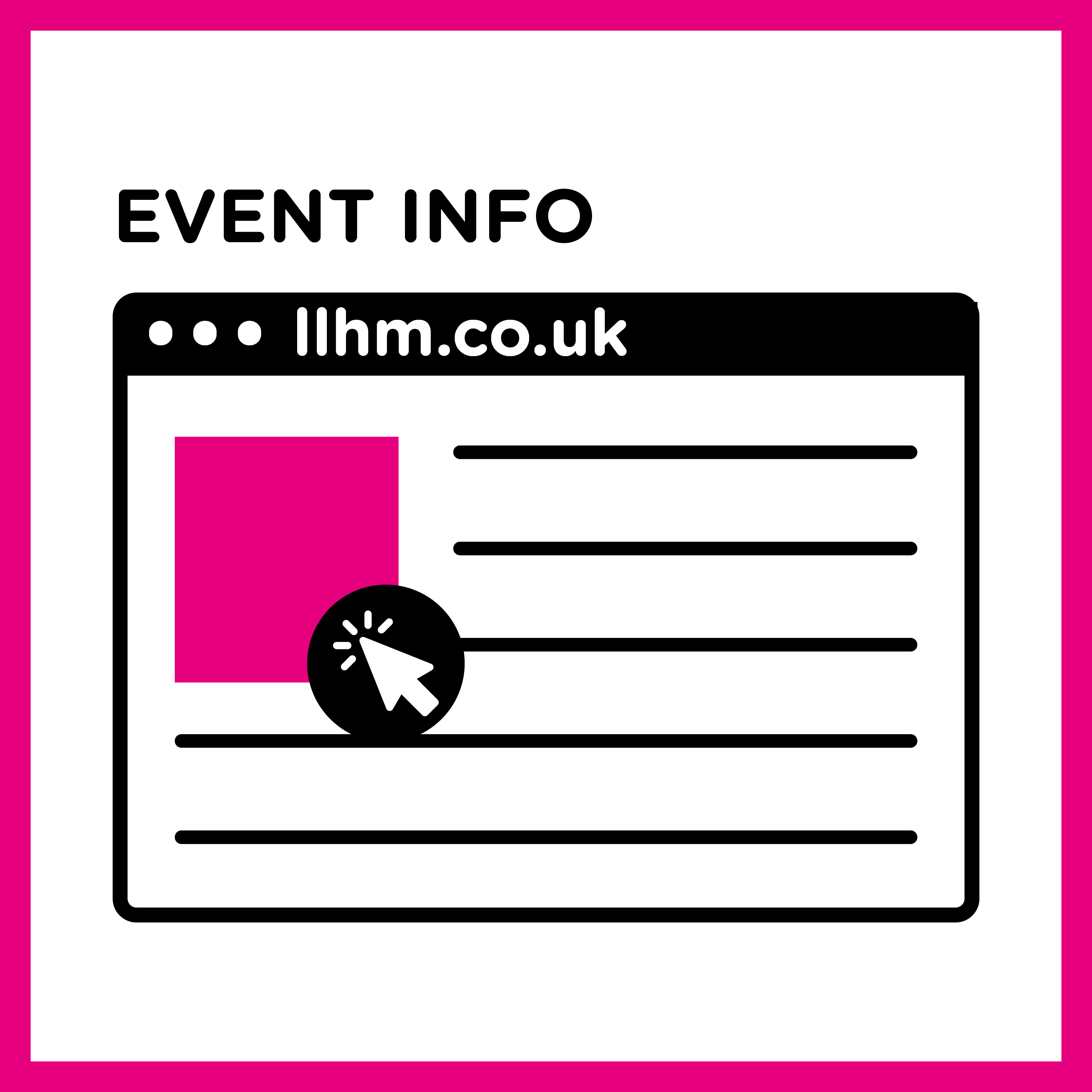 Level 2 MPU on 'Event Info' landing page
